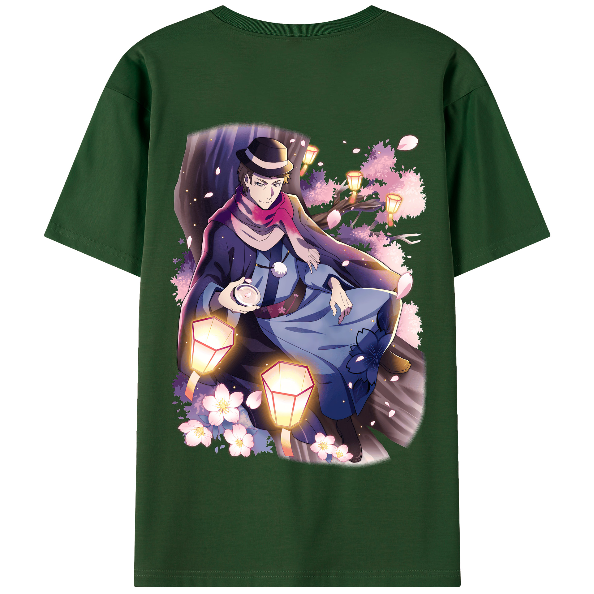 （画像用） 文豪ストレイドッグス Bungo Stray Dogs 綿100％半袖Tシャツ（背面プリント）